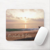 Schöner Strand, Sand, Sonnenuntergang - Personalis Mousepad (Mit Mouse)