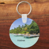 Schöner Strand Schlüsselanhänger (Vorderseite)