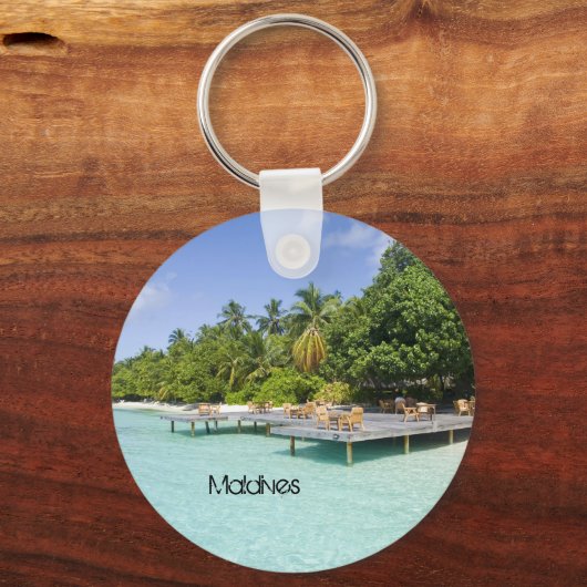 Schöner Strand Schlüsselanhänger (Vorderseite)