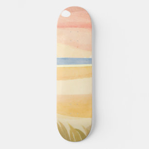schöner Strand Skateboard