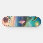 schöner Strand Skateboard (Horizontal)