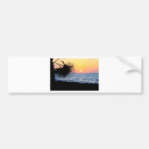 SCHÖNER STRAND-SONNENUNTERGANG AUTOAUFKLEBER