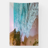 Schöner Strand Sonnenuntergang Banner (Vertikal)