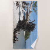 Schöner Strand Strandtuch (Vorderseite)