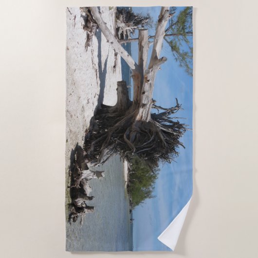 Schöner Strand Strandtuch (Vorderseite)