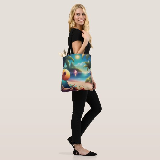 schöner Strand Tasche (Am Model)
