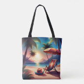 schöner Strand Tasche (Rückseite)
