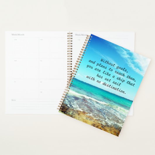 Schöner Strand und ein Motivierend Angebot Planer (Anzeige)