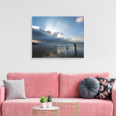 Schöner Strand und Himmel Leinwanddruck (Insitu (Wohnzimmer))