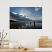 Schöner Strand und Himmel Poster (Küche)