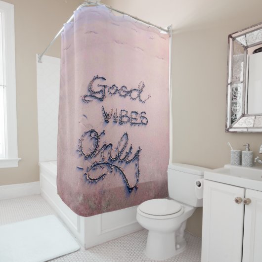 Schöner Strand und Sand Duschvorhang (Beispiel)