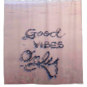 Schöner Strand und Sand Duschvorhang (Vorderseite)