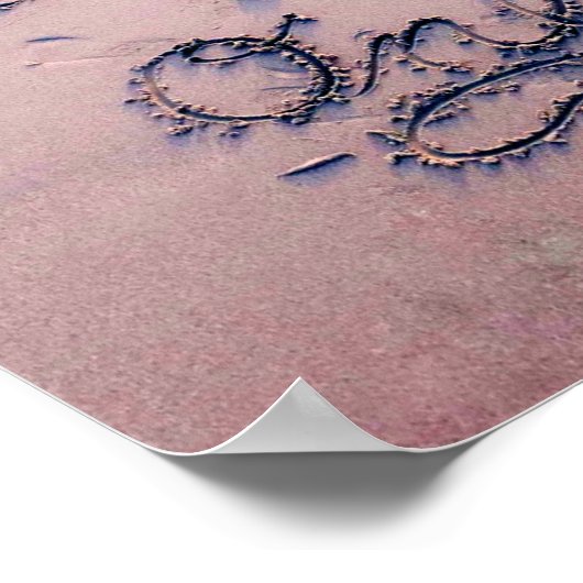 Schöner Strand und Sand Poster (Ecke)