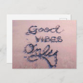 Schöner Strand und Sand Postkarte (Vorne/Hinten)