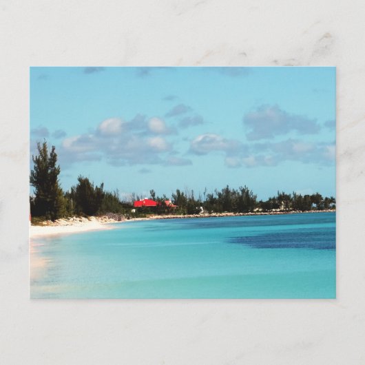 Schöner Strand von Bahamian Postkarte (Vorderseite)