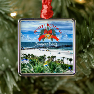 Schöner Strand von Clearwater, Florida Ornament Aus Metall