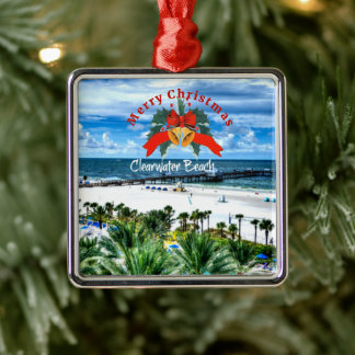Schöner Strand von Clearwater, Florida Ornament Aus Metall