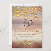 Schöner Strand von Florida, hell und Ihr Bild I Einladung (Vorderseite)