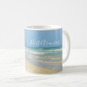 Schöner Strand von Port Aransas Kaffeetasse