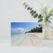 schöner Strand von Tonga Postkarte (Stehend Vorderseite)