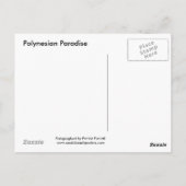 schöner Strand von Tonga Postkarte (Rückseite)