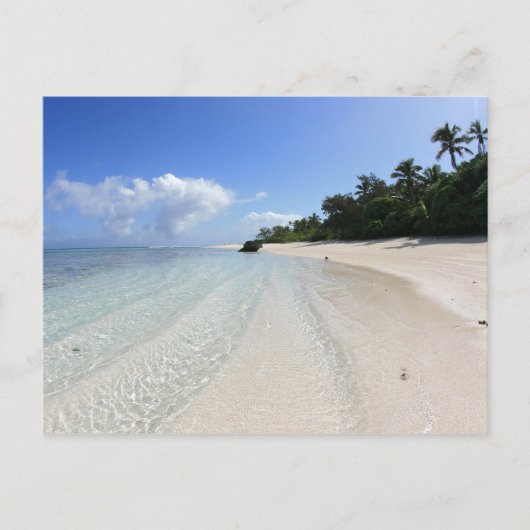 schöner Strand von Tonga Postkarte (Vorderseite)