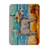 Schöner Stranddonkey Magnet (Vertikal)