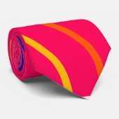 Schöner Streifen pink Krawatte (Gerollt)