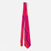 Schöner Streifen pink Krawatte (Rückseite)