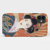Schöner Sun Rays japanischen Fall der Geisha Case-Mate iPhone Hülle (Rückseite (Horizontal))