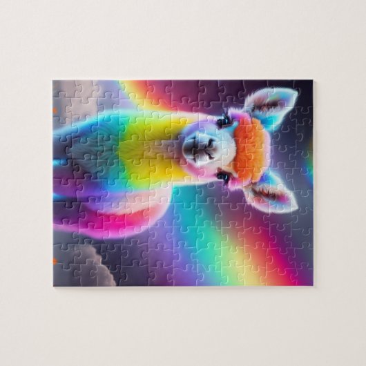 Schöner, süßer, Niedlicher Llama Puzzle (Horizontal)