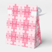 Schöner süßer Schatten der rosafarbenen Puzzleteil Geschenkschachtel (Rückseite)