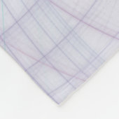 Schöner Swing Moderne Abstrakte Fractal Art Pink Fleecedecke (Ecke)