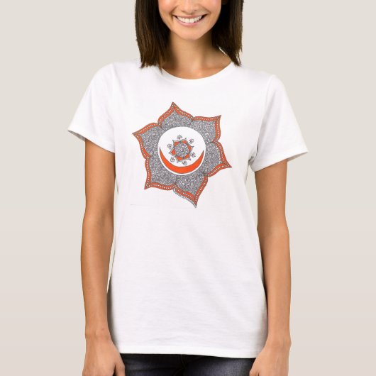 Schöner T - Shirt mit sakraler Chakra vorne (Vorderseite)