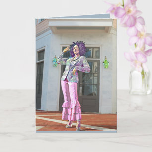 Schöner Tag - afrikanisch-afrikanischer Blankgrüß Karte