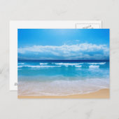 schöner Tag am Strand Postkarte (Vorne/Hinten)