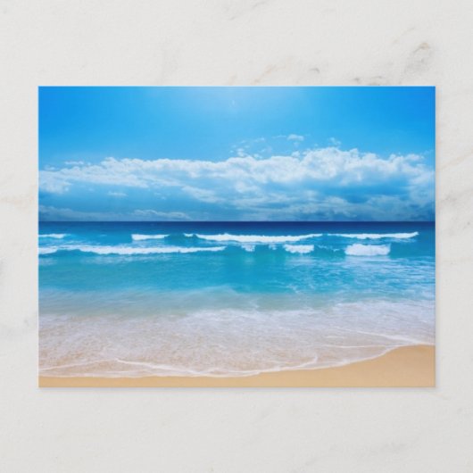 schöner Tag am Strand Postkarte (Vorderseite)