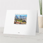 Schöner Tag auf dem Berg Karte (Rückseite)