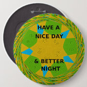 Schöner Tag Button (Vorne & Hinten)