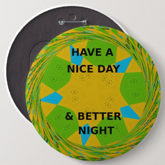 Schöner Tag Button (Vorne & Hinten)