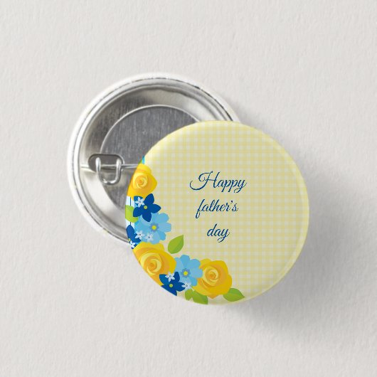 Schöner Tag des Vaters Button (Vorne & Hinten)