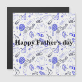 Schöner Tag des Vaters Magnetkarte (Vorne/Hinten)