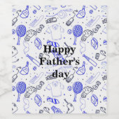 Schöner Tag des Vaters Weinetikett (Einzelnes Label)