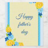 Schöner Tag des Vaters Weinetikett (Einzelnes Label)