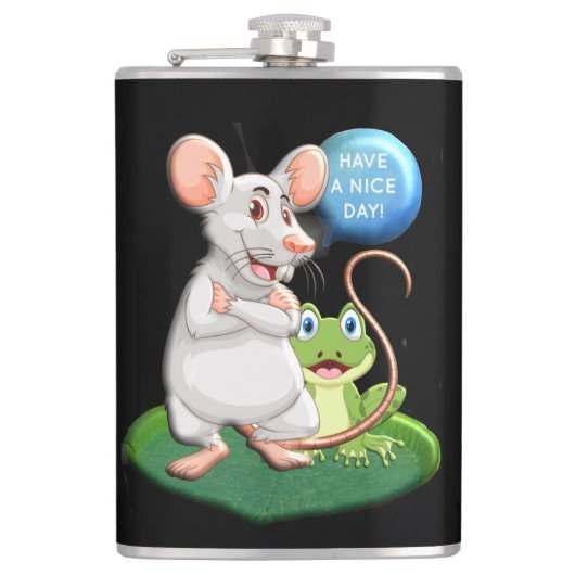 Schöner Tag Flachmann (Vorderseite)