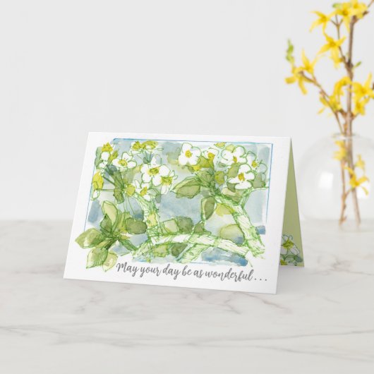 Schöner Tag Frühlingsblumen für Dich Karte (Gelbe Blume)