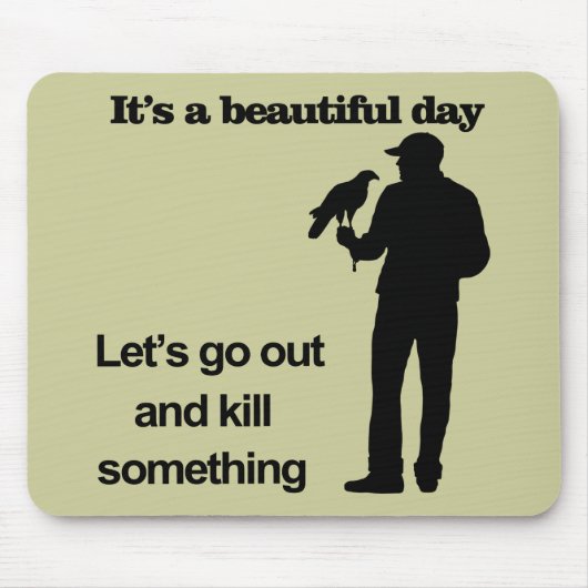 Schöner Tag für Falconry Mousepad (Vorne)