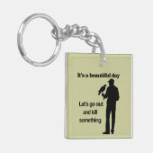 Schöner Tag für Falconry Schlüsselanhänger (Vorderseite links)