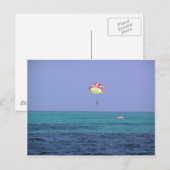 Schöner Tag für Parasailing Postkarte (Vorne/Hinten)