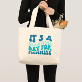 Schöner Tag fürs Baden— Jumbo Stoffbeutel (Vorderseite (Produkt))